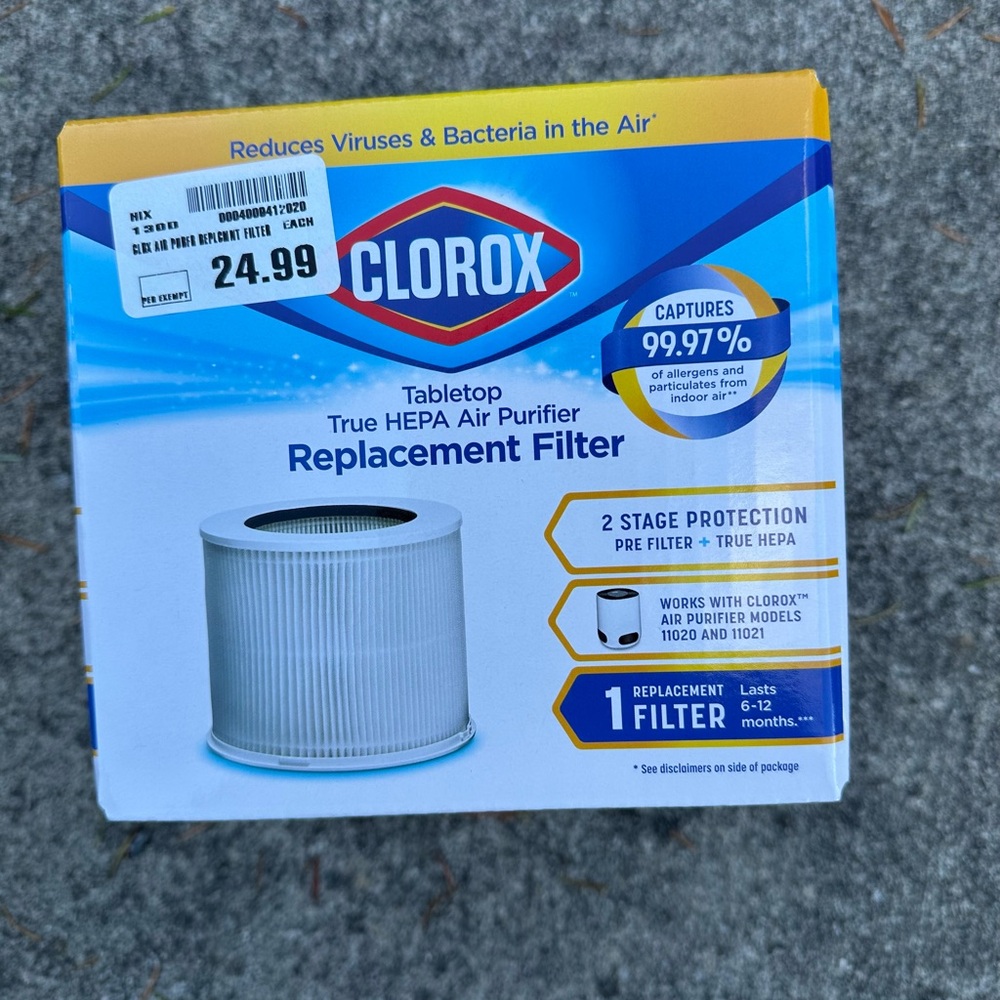Clorox True HEPA Filter Replacement - Blue and White